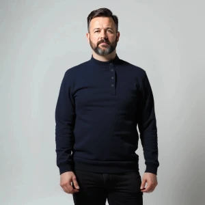 Косоворотка-свитшот «Тёмно-синяя»