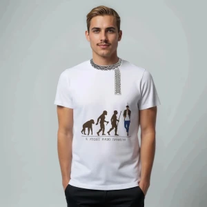 Футболка-косоворотка «Эволюция»